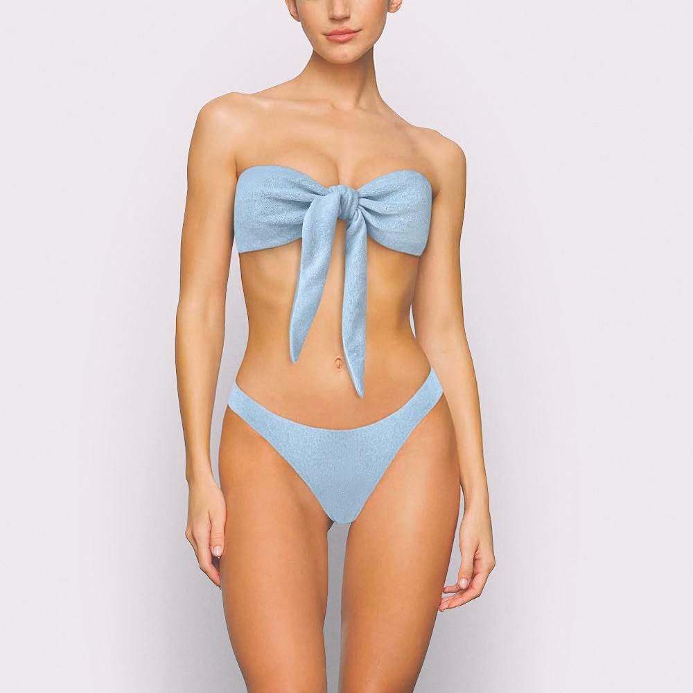Baby Blue Terry Cloth Bikini